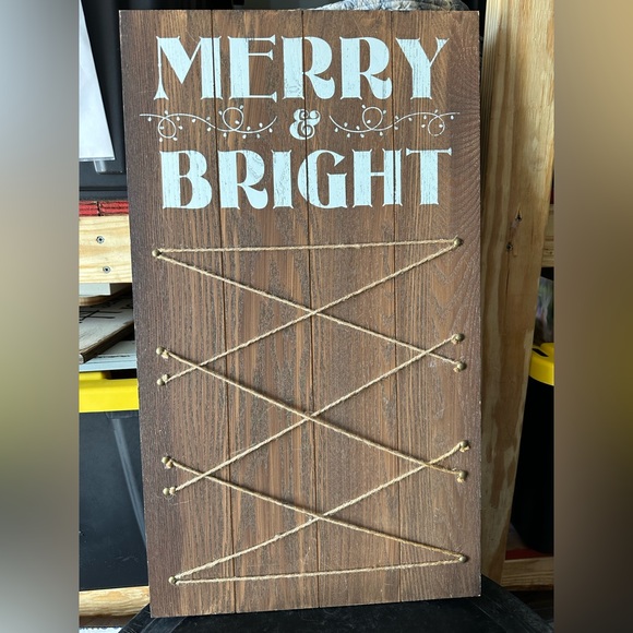 Merry and Bright Display board - Picture 1 of 3